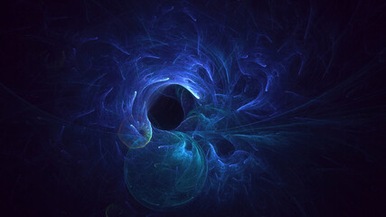 3d rendering abstract multicolor fractal light background
