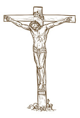 Jesus Christ hanging on the cross