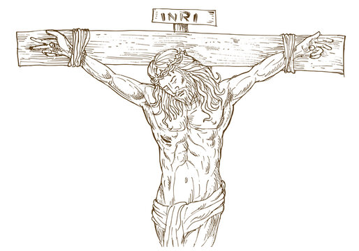 Jesus Christ hanging on the cross