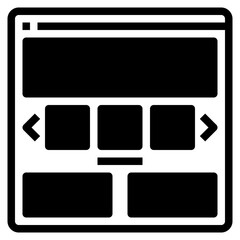 Sticker - layout website icon