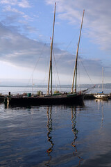 Canvas Print - Genfer See bei Evian-les-Bains