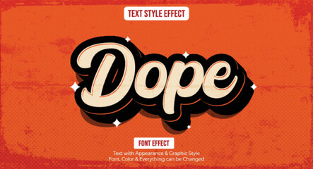 Poster - Vintage Editable Text effect Premium Vector