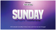 Sunday gradient purple and blue, colorful editable text effect
