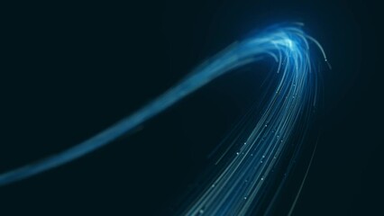 Wall Mural - abstract swirling and flowing lines background/ 4k animation of an abstract wallpaper technology bac