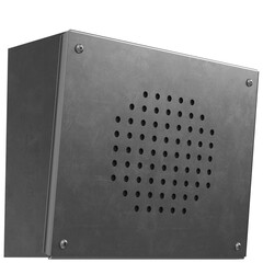 Canvas Print - 3d rendering illustration of an intercom speaker