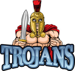 Wall Mural - Trojan Spartan Sports Mascot