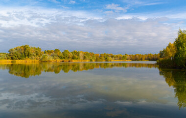 Wall Mural - nice autumn lake