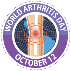 Sticker - World Arthritis Day Poster Design