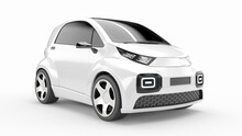3d Rendered Fictional Car Illustration Of A Generic Small Car