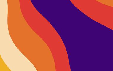 Poster - Abstract fluid background pattern in colorful shape design. Modern retro design style for poster, flyer, wallpaper and copy space