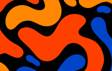 Fototapete - Abstract fluid background design for poster, wallpaper and pattern. Liquid shape design style