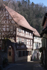 Canvas Print - Gasse in Weinheim