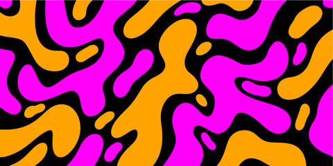 Poster - Abstract fluid background design for poster, wallpaper and pattern. Collection of liquid shape design