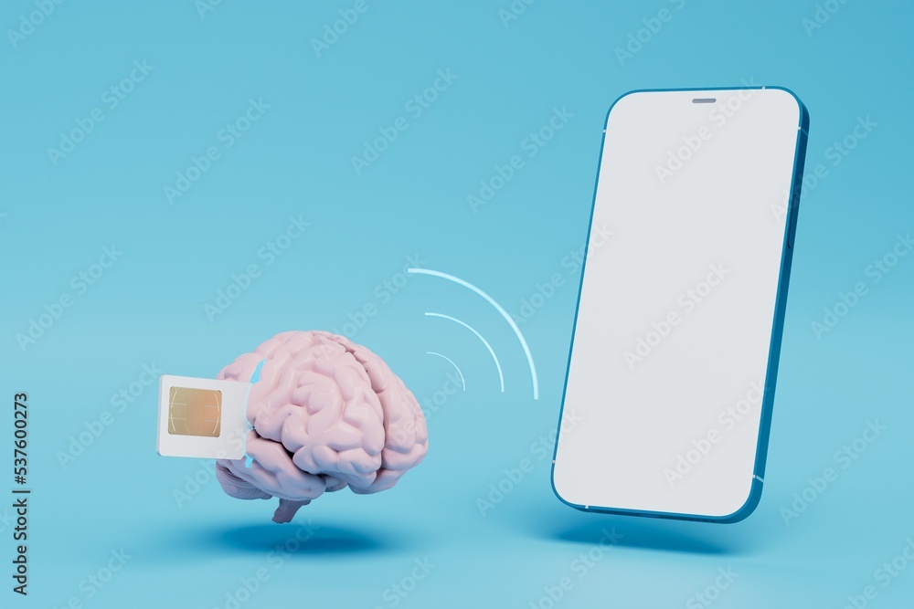 memorization of information from the SIM card. brain with a SIM card ...