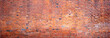 Mur z czerwonej cegły, zdjęcie w układzie panoramicznym, panorama, tekstura