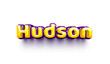 names of boys English helium balloon shiny celebration sticker 3d inflated Hudson