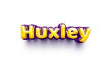 Names Of Boys English Helium Balloon Shiny Celebration Sticker 3d Inflated Huxley