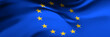 National flag of European Community. EU official symbol. Banner, backdrop