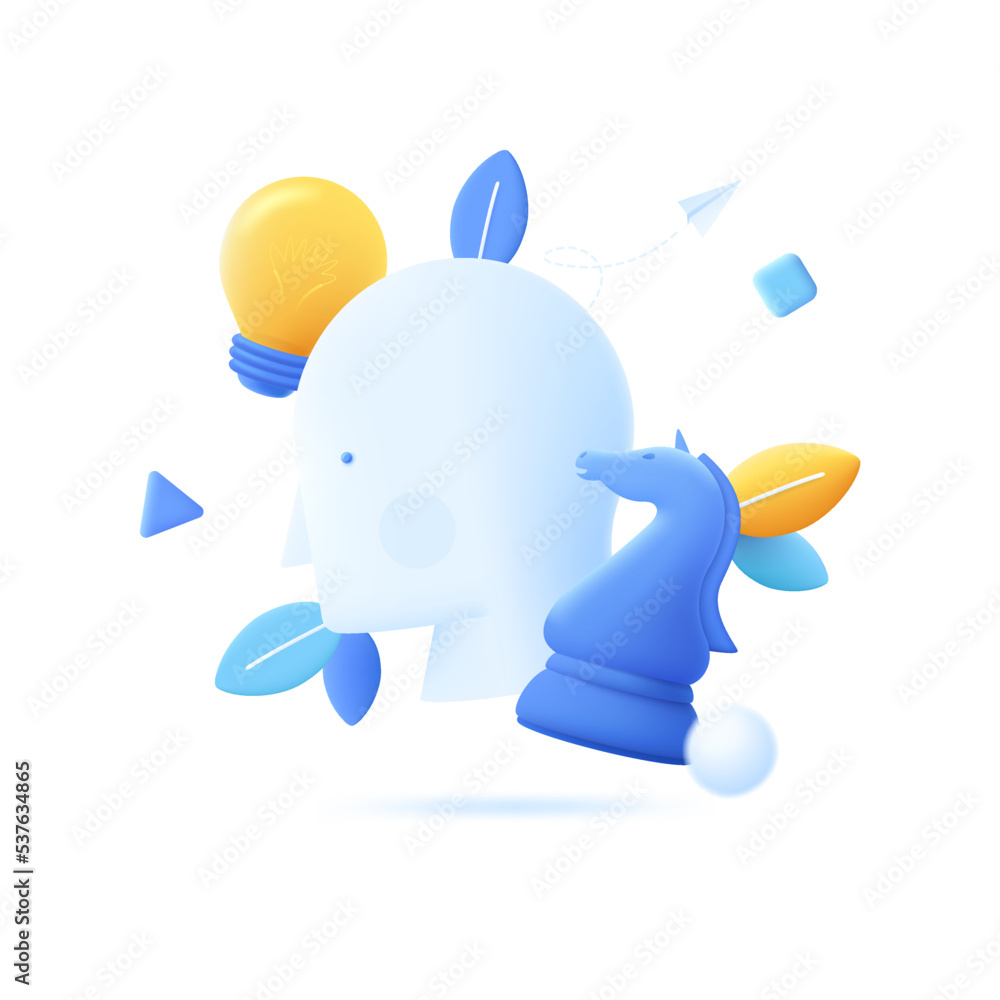 3D Cartoon Vector Illustration Concept Stock Vector | Adobe Stock