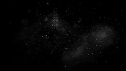 Wall Mural - White Lights Particles Loop Background