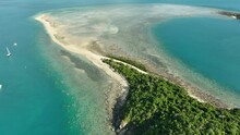 Great Barrier Reef On An Island In Queensland Australia.  