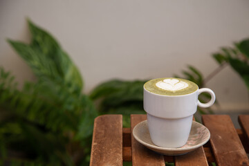 Hot Matcha green tea latte