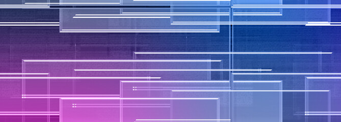 Wall Mural - Abstract glitch art grid texture background image.