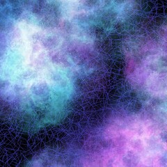 Wall Mural - abstract with space.beautiful bright space objects.planets and comets.abstract background,wallpaper,