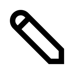 Poster - Lead Pencil Flat Vector Icon 