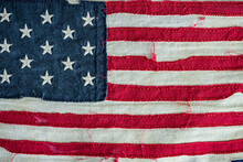 Old USA Textile Flag