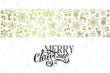 © KsanaGraphica - Christmas greeting card with golden ornamental border