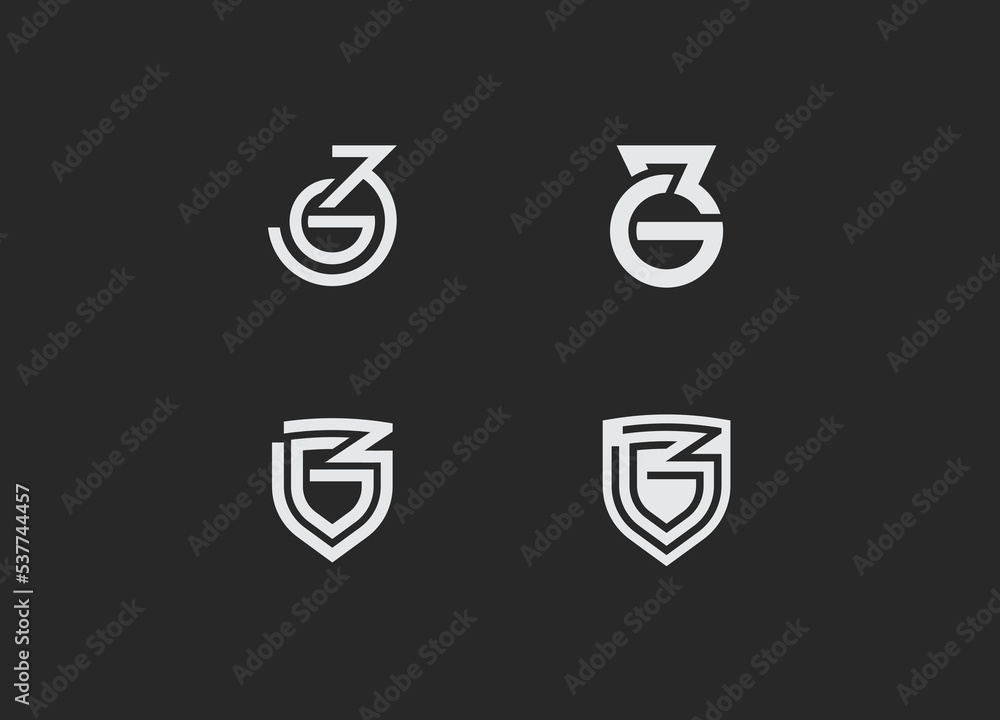 G3 logo Design Stock Vector | Adobe Stock
