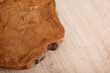 © Alena Vilgelm - Exclusiv Baumscheibe Massives Teak Dekobrett Baumscheibe Holz Holzbrett Tablett Tischdeko Unikat
