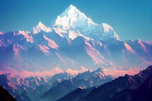 3D Illustration Of Everest Area
