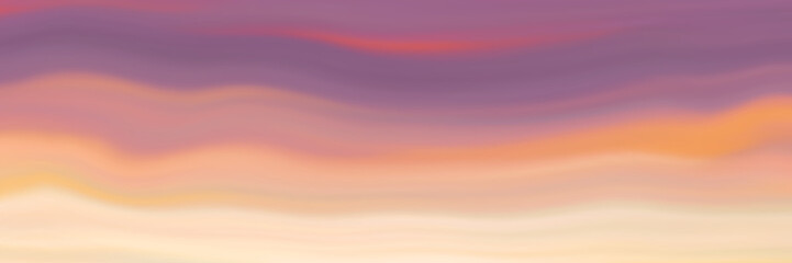 Wall Mural - Panoramic view of the sunset sky, natural background