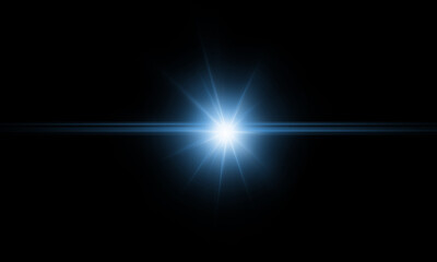 Wall Mural - beautiful light flares. glowing streaks on dark background. luminous abstract sparkling lined backgr