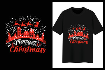 Wall Mural - Best Christmas t shirt design concept vector.