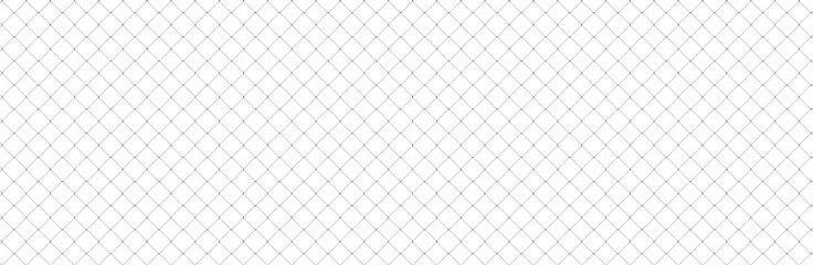 Net texture pattern on white background. Net texture pattern for backdrop and wallpaper. Realistic net pattern with black squares. Geometric background, vector illustration