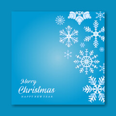 Wall Mural - FEED AND GREETING CARD MARRY CHRISTMAS BACKROUND