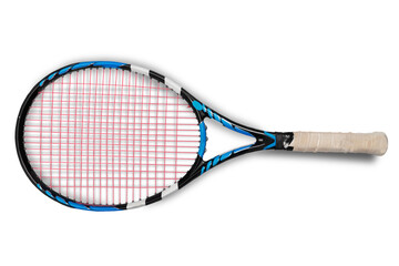 Tennis racket isolated on white background