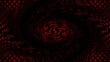 tekstura ze spiralą w czarne i czerwone wzory