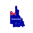 Vector illustration of Happy Queensland Day, queensland australia themed decorative element
