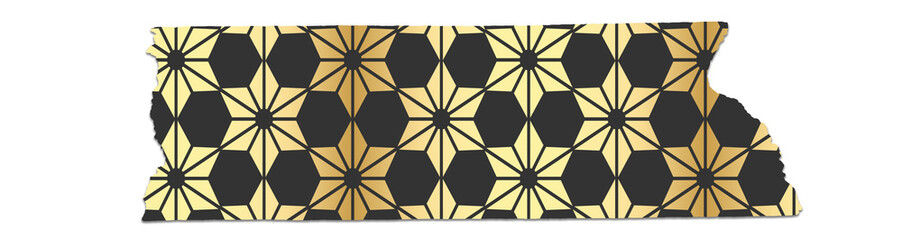 Canvas Print - Oriental Fan Pattern Washi Tape