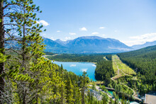 Partial View Of Spray Lakes Reservoir