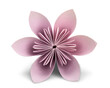 © BillionPhotos.com - Pink paper origami flower on white background