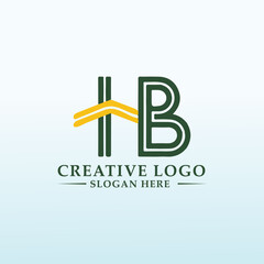 Wall Mural - Modern financial institution logo H