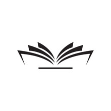 Open Book Icon Logo Vector Design Template