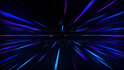 abstract of warp or hyperspace motion in white star trail.