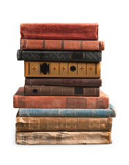 Wall Mural - collection of old books on background