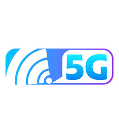 Leinwandbilder - 5G Vector Icon. 5th Generation Wireless Internet Network Connection Information Technology Illustration